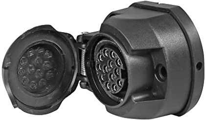 OROK - Fiche Femelle pour remorques, Socle remorque 13 Broches - 1 pièce - Plastique - Prise à Installer sur Le véhicule - Convient à Tous Types de véhicules - Accessoires universels pour remorque