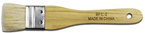 Yasutomo Hake Flat Wash Brush with Metal Ferrule, Sheep Hair Bristles, 1 3/8 inch (BFC2)