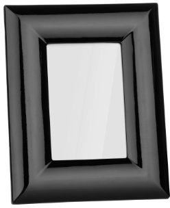 Premier Housewares High Gloss Photo Frame, 4 x 6 Inches - Black