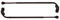 Versailles Home Fashions Pair of Swing Arm Mit Kugel-Endstück, Espresso, 14 by 25-Inch