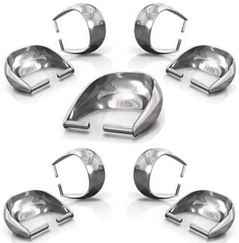 My-Bead 5 Stück Collierschlaufen 9mm 925 Sterling Silber Anhängerschlaufen Verbinder basteln Schmuckherstellung DIY