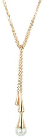 Skagen Damen Kette Collier Anne Edelstahl Perlen rose gold JNSR032