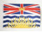 AZ FLAG - Drapeau Colombie-Britannique - 45x30 cm - Pavillon Canadien - Canada 100% Polyester Avec Deux Cordelettes - 20g