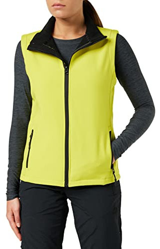Result Core Damen Softshell-Weste, bedruckbar (M) (Gelb/Schwarz)