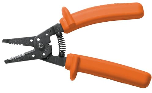 Klein Tools 11055-INS Insulated Klein-Kurve Wire Stripper/Cutter, Orange