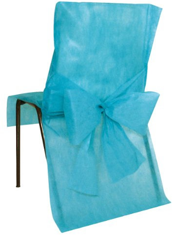 Santex Stuhlhusse mit Schleife, türkis, one Size