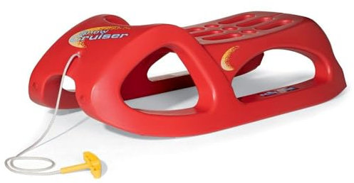 RollyToys Snow Cruiser (ab 3 Jahren, Farbe Rot, sehr Stabil, mit Stahlschienen, Schlitten, Rutscher) 200122
