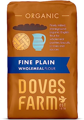 Doves Farm Org Plain Fine W/Meal Flour 1000g