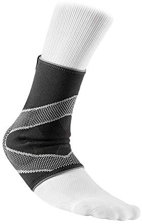 McDavid 5115 - 4 Way Elastic with Gel Buttresses Ankle Sleeve - Non-Neoprene Compression Ankle Support
