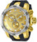INVICTA Venom Herren-Quarzuhr mit gelbem Zifferblatt, Chronograph-Anzeige auf schwarzem PU-Armband, 16151, gelb/schwarz, Gurt