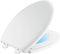 Delta Faucet Sanborne 833902-N-WH Toilettensitz, längliches Töpfchentraining, Nachtlicht, langsames Schließen und Schnellverschluss, Weiß