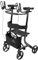 Folding Upright Forearm rollator Wheeled Walking Frame with Brakes and seat