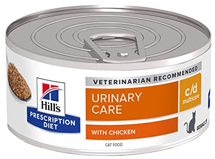 Hills Feline C/D Multicare 24 X 156G Can Minced With Chicken