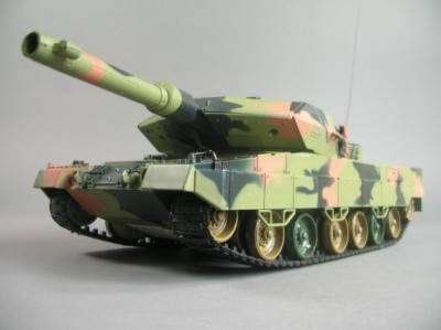 efaso Panzer HL Leopard II A5 M 1:24 - RC Panzer mit Schussfunktion und Licht Modellbau Kettenfahrzeug Panzer Massstab 1:24 ! Mit Munition und Power Motor