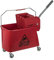 Professional Kentucky Mop Bucket and Wringer Yellow Red Blue 20 28 & 35 Litre (Red, 20 Litre)