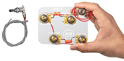 920D Custom Les Paul Wiring Harness with 3-Way Switch and 4 Long Shaft Pots