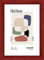 accent by nielsen Bilderrahmen, 10 x 15 cm, Holz, Rot, Fotorahmen zum Auftstellen und Aufhängen im Hoch- & Querformat, Echtglas, Zoom