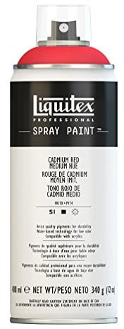 Liquitex - Acrílico en Spray, 400 ml, Rojo (Rojo De Cadmio Medio)
