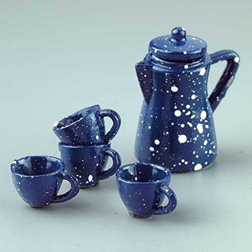 Efco Service à thé Miniature 1–2 cm + 5 cm 5 pièces Bleu