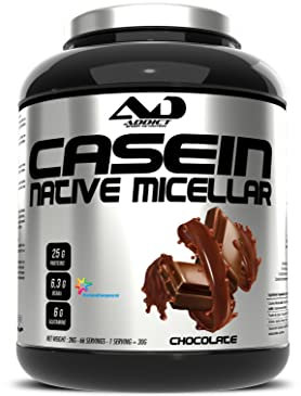 Caséine micellaire 100% pure – Protéine à libération lente pour la nuit et pour la récupération musculaire – Enrichie en hydrolysat de caséine – Haute Qualité, Digestion Facile – Chocolat – 2 kg