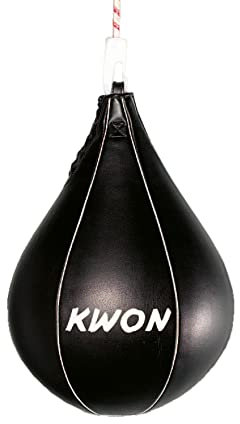 Kwon Schlagbirne / Boxbirne, 2 Größen in Echtleder oder Kunstleder Material: Leder, Grösse: Gross
