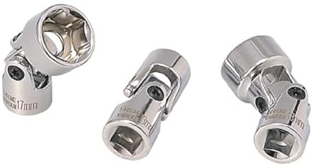 KS Tools 3/8' CHROMEplus Sechskant-Stecknuss mit Gelenk, 17mm, auf Hänger