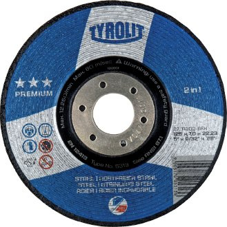 Schruppscheibe A30Q-BFX 115x7x22,23mm gekröpft 2in1 Premium