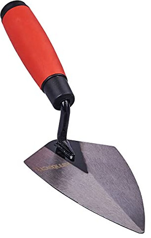 Am-Tech Truelle triangulaire avec poignée antidérapante rouge 15 cm