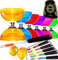 Diabolo Set Cyclone Quartz II (6 Farben), mit 3fach-Kugellager, Aluminiumstäbe und Schnur, Transporttasche, Orange