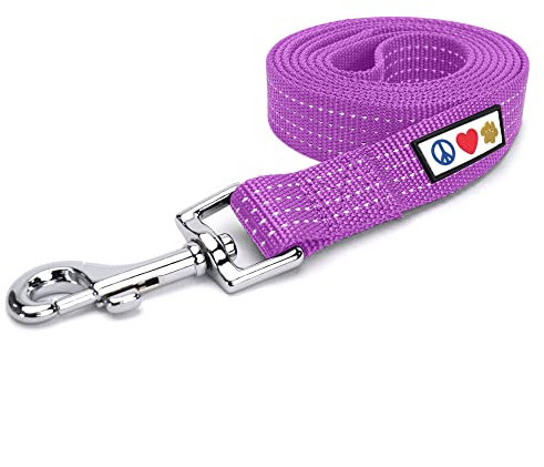 Pawtitas Hundeleine 1.8 M Leine Reflektierende Leine Hund Welpenleine bequemer Griff Hundeleine Hundetraining Leine für Hunde Extra kleine Hundeleine/kleine Hundeleine Orchidee Hundeleine