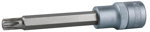 KS Tools 911.1632 1/2 Bit-Stecknuss TX mit Stirnlochbohrung, lang,TB80