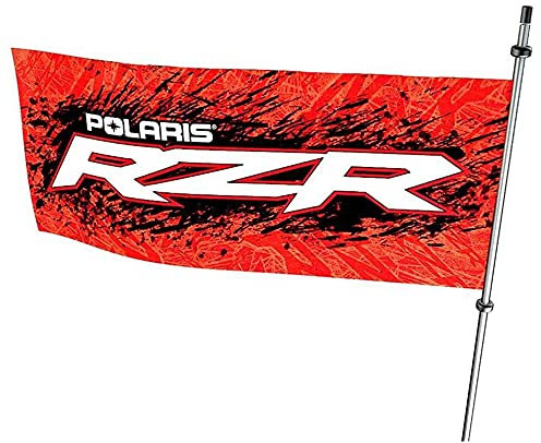 Polaris RZR Flagge für Off-Road-Aktivitäten, Rot, 45,7 cm x 53,3 cm