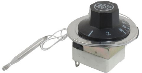 sourcing map 1NC 1NO AC 250 16A 30-110C Température Contrôle Interrupteur Capillaire Thermostat pour Four Réfrigérateur Chauffe-eau