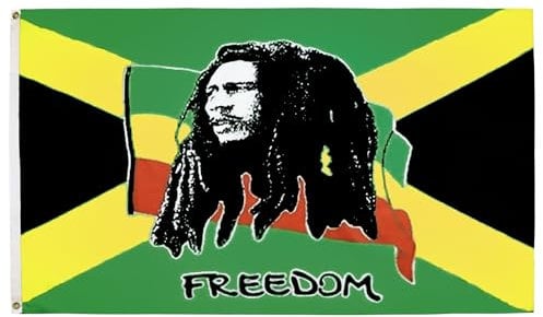 AZ FLAG Bandiera Bob Marley 150x90cm - Bandiera GIAMAICANA – Giamaica 90 x 150 cm