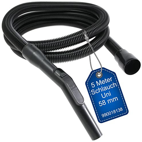 5 Meter Saugschlauch 32 mm Schlauch Anschlußstück mit 58 mm Rund kompatibel mit z.B Nilfisk, Wap, Alto, Makita, Fein, Festo, Stihl, Bosch, Einhell,TopCraft (Aldi), Parkside (Lidl),Würth,Starmix,Flex