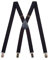 Olata Unisex Hosenträger schmal mit Metallclips/Verstellbare Hosenträger X-Form mit überkreuzten Trägern – 2,5 cm. Dunkelblau