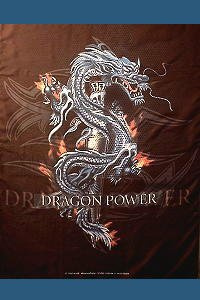 Bandiera Originale Fantasy - Dragon in Tessuto, Multicolore, 75x110 cm