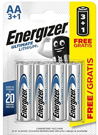 ENERGIZER PILAS LITIO ENR ULTIM LITHIUM L91 (AA) BL3+1 BR, Grigio