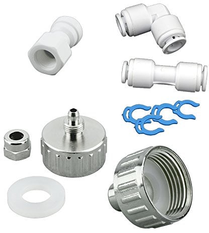 FILTROTECH AS6M-0 Anschluss-Set für Kühlschrank Side by Side. Anschluss für Wasserschlauch Kühlschrankschlauch 6,35mm (1/4)