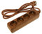 BeMatik - Multiprise 4 Prises 16A 250V Bois avec 1.5m câble