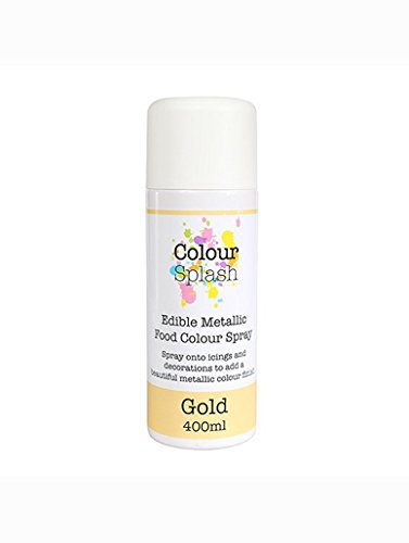 Colour Splash Edible Food Colour Spray Metallic Gold 400ml