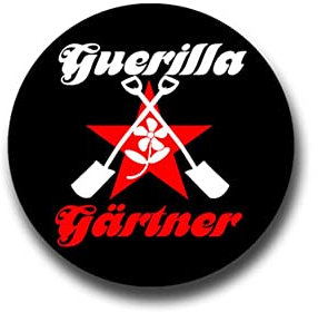 Aufkleber/Sticker Guerilla Gärtner politischer Protest zivil 7x7cm A951
