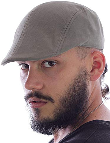 Atlantis Unisex Flat Cap Olive Grün Schiebermütze Schirmmütze Gatsby