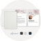 5 Stück 3-teilige Bewerbungsmappen Lemani® IMAGE 'pearl white' mit 2 Klemmschienen - Premium-Qualität mit unverwechselbarer Haptik und hochwertiger Prägung 'Bewerbung'
