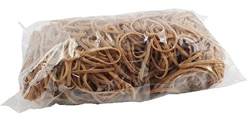 Whitebox 454G Size 33 Rubber Bands, Brown