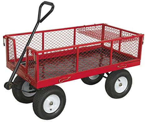 Sealey Cst806 Platform Truck With Sides Pneumatic Tyres 450Kg Capacity