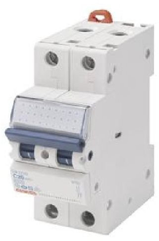 Gewiss GW920226 Disjoncteur magnéto-thermique 1P N C10, 6 KA, 2 M