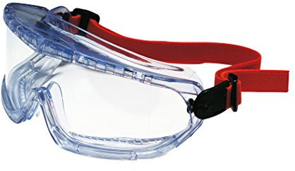 Honeywell 1006192 V-MAXX gafas de ventilación indirecta, , lente de policarbonato transparente con capa dura antiarañazos, compatible con gafas graduadas y respiradores de media máscara (1 pieza)