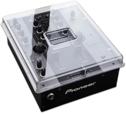 Decksaver Cover for Pioneer DJ DJM-250 - Super-Durable Polycarbonate Protective lid in Smoked Clear Colour, Made in The UK - The DJs' Choice for Unbeatable Protection