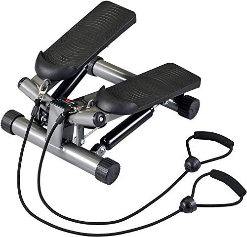 Body Sculpture Herren BS1320 T Twist-Stepper und Bänder, Silber/schwarz, Einheitsgröße